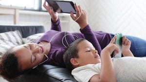 Make screen time family time