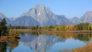 The Teton mountains are part of the Greater Yellowstone ecosystem.