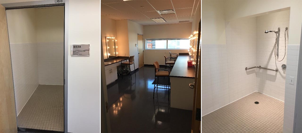 Arizona PBS makeup room