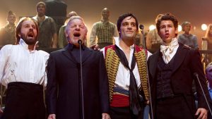 Four stars of Les Miserables sing shoulder to shoulder