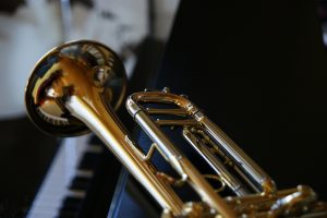 horn and keyboard