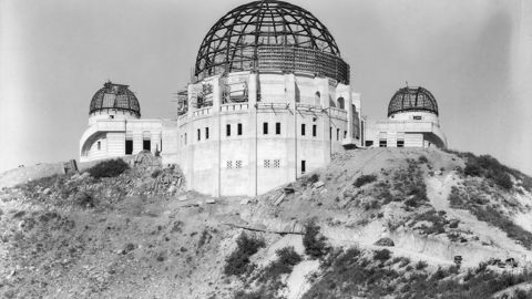 The outside of Griffith Observatory