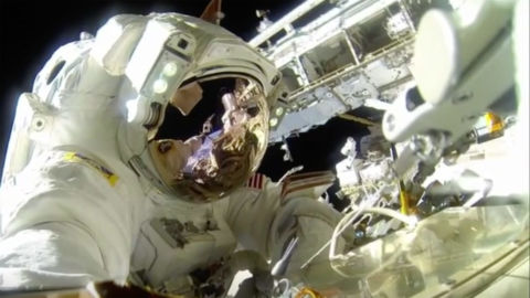 Astronaut on a spacewalk