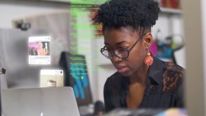MIT researcher Joy Buolamwini in Coded Bias