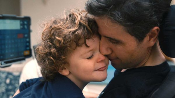 Ady Barkan and his son