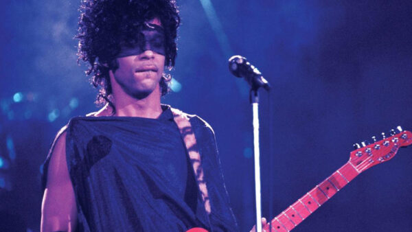 Prince performing on his Purple Rain Tour on March 30, 1985. Syracuse, New York.