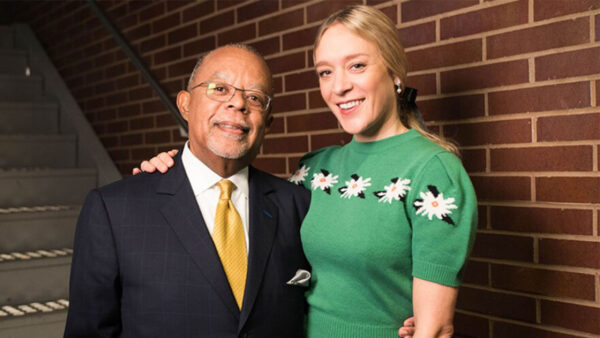 Henry Louis Gates Jr. poses with actress Chloe Sevigny