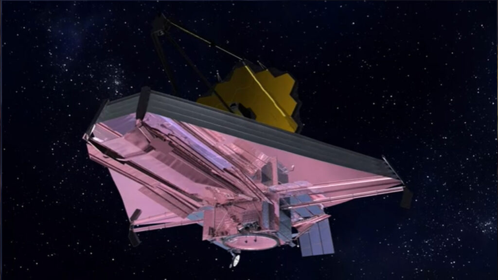 Animation of the James Webb Telescope