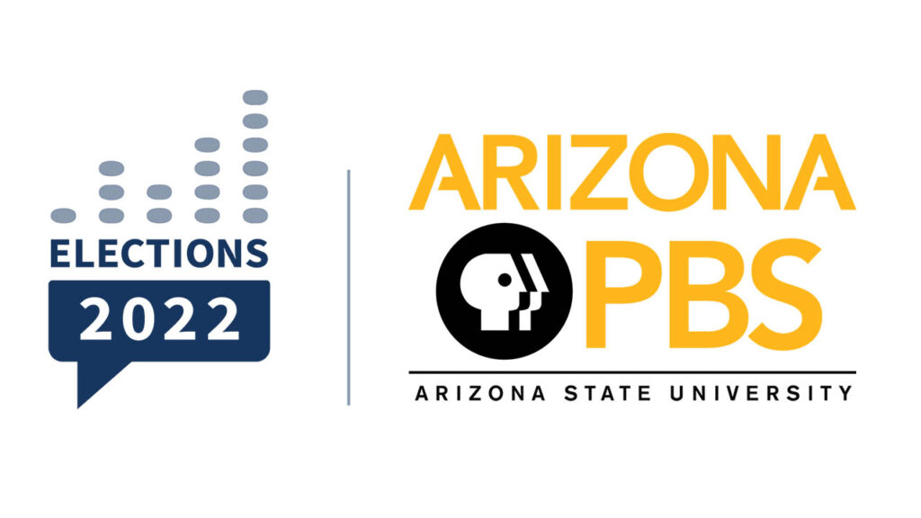 America Amplified's Elections 2022 logo | Arizona PBS logo