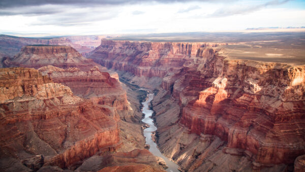 view of the colorado river flowing through the grand canyon