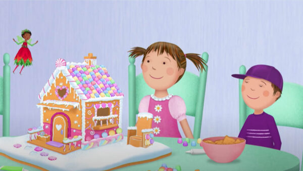 Pinkalicious & Peterrific & their Gingerbread House & Christmas Tree Trouble