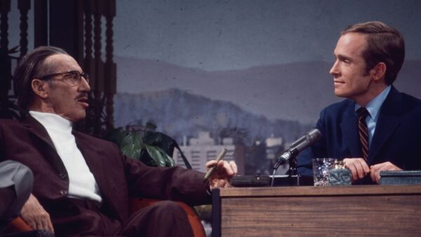 Groucho Marx and Dick Cavett on the Dick Cavett Show in June 1968