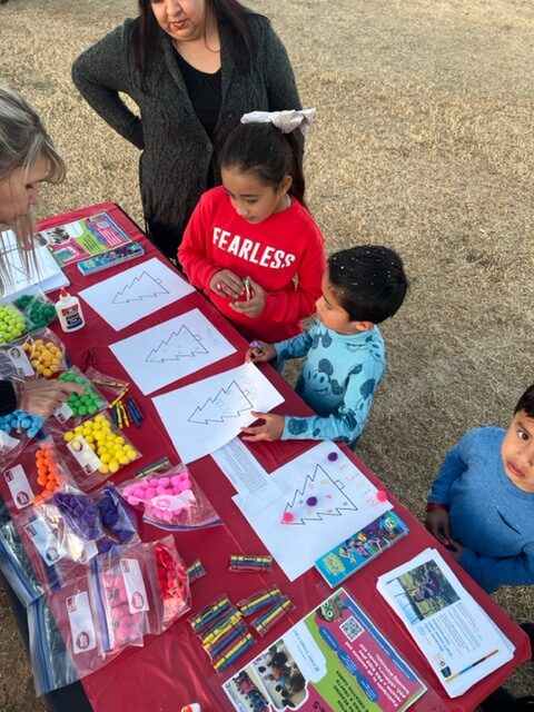 Children participate in an AZPBS event in Parker, Arizona