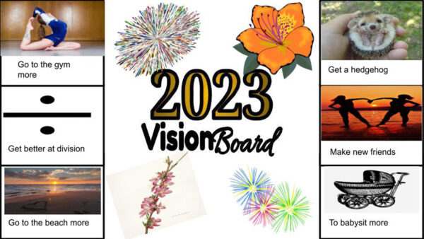 A digital vision board for elementary students