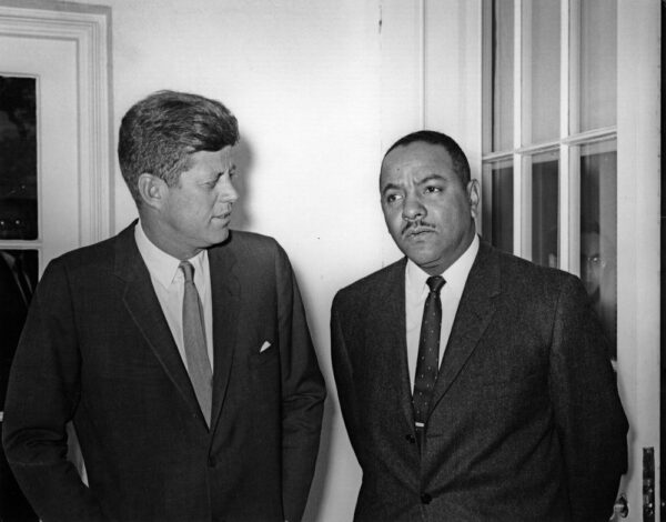 Carl Rowan with JFK
