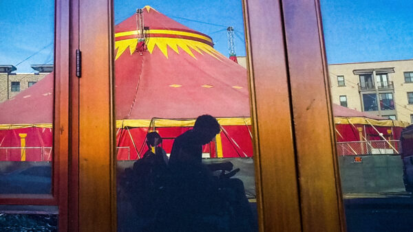 Photo of a circus tent from the POV episode, I Didn’t See You There