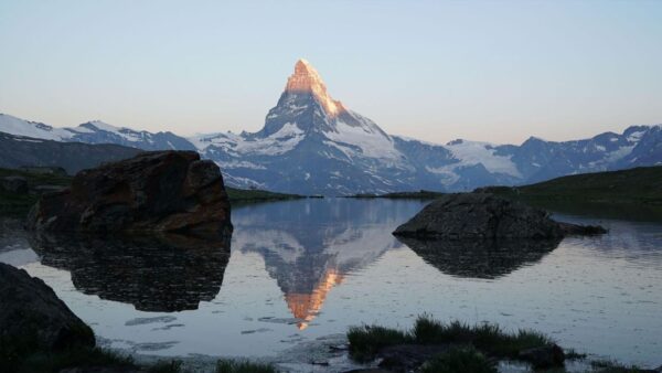 Photo of the Matterhorn from Winter's Fortress, The Alps