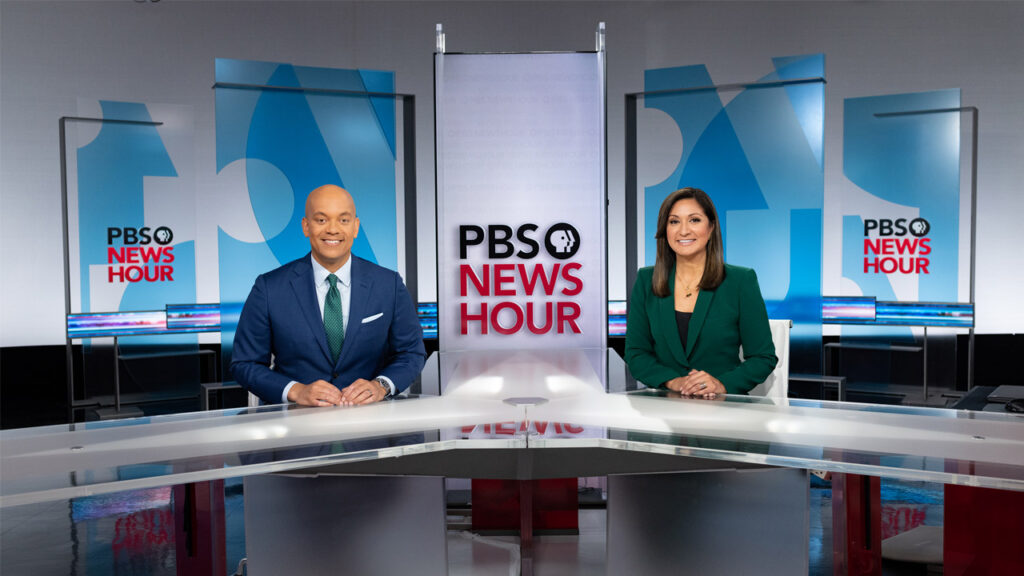 Geoff Bennett and Amna Nawaz begin co-anchoring PBS Newshour