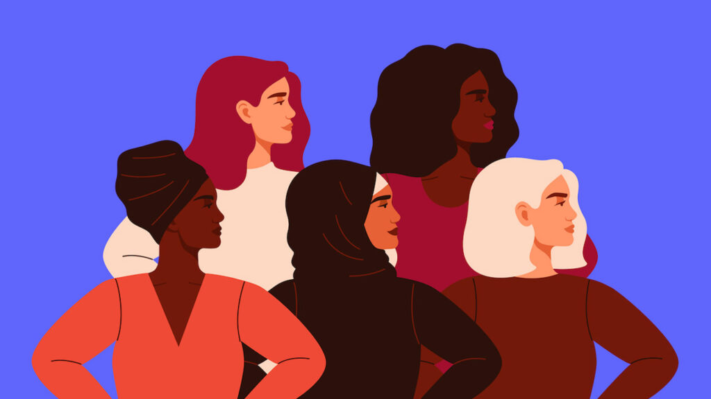 An illustration featuring strong Women Who are making an Impact in the World of Civics