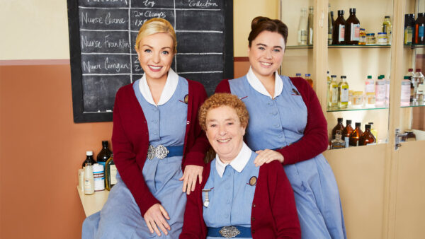 Three of the midwives from Call the Midwife