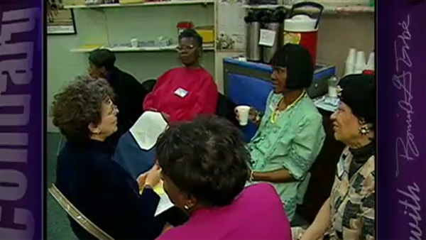 A group of women having a conversation