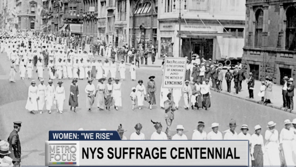 Women protesting in New York City