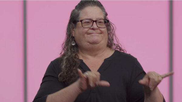 Deb Stone is a member of the Deaf community