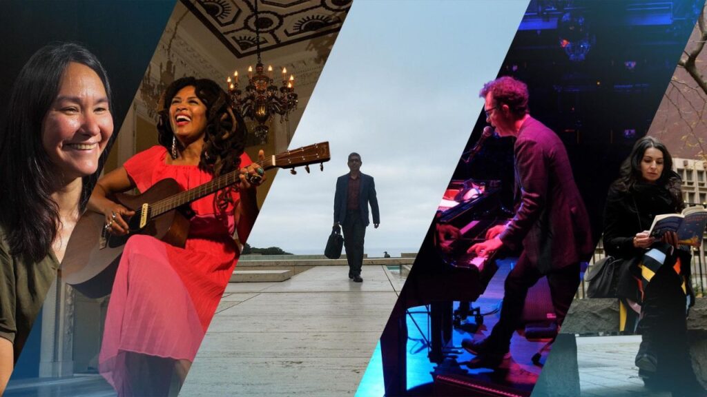 A collage of five of the stories from the PBS special 