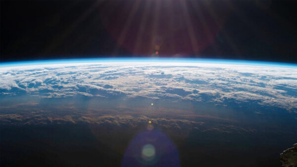 A view from space of Earth's atmosphere