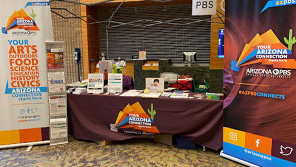 Arizona PBS booth at the Phoenix Convention Center.