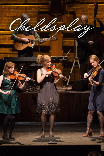 Childsplay poster showing three violinists