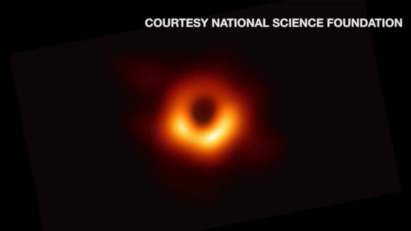 first photo of a black hole in outer space