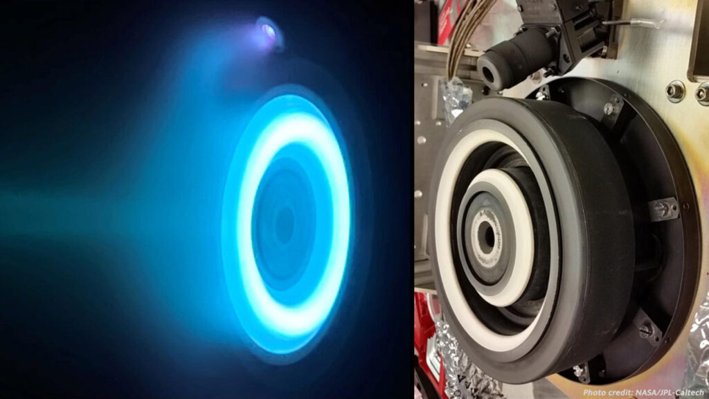Two views of the Psyche hall thruster