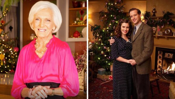 Mary Berry and two of the main characters from