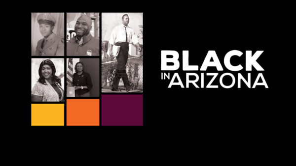 Black in Arizona logo with images of Black members of our community