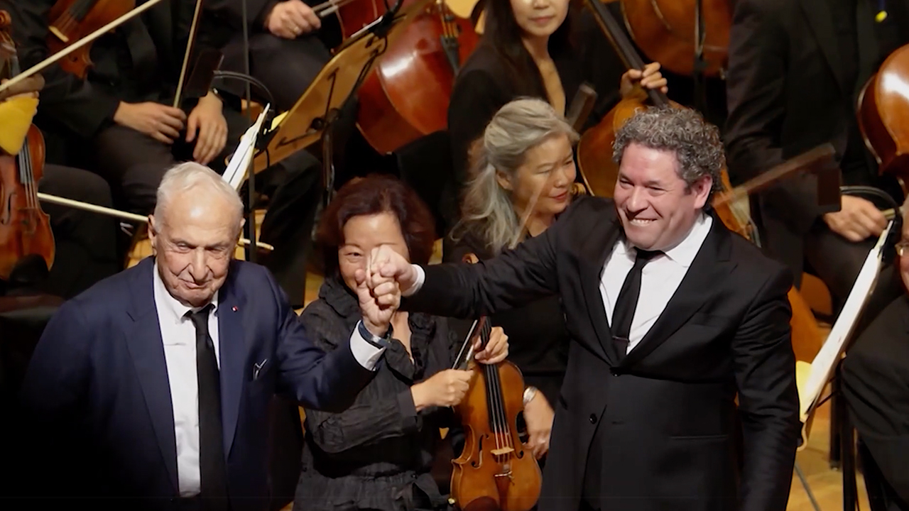 a tribute led by Gustavo Dudamel at the Walt Disney Concert Hall with the LA Phil