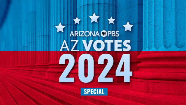 A blue and red cover photo for the AZ votes 2024 special