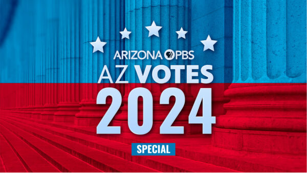 A blue and red cover photo for the AZ votes 2024 special