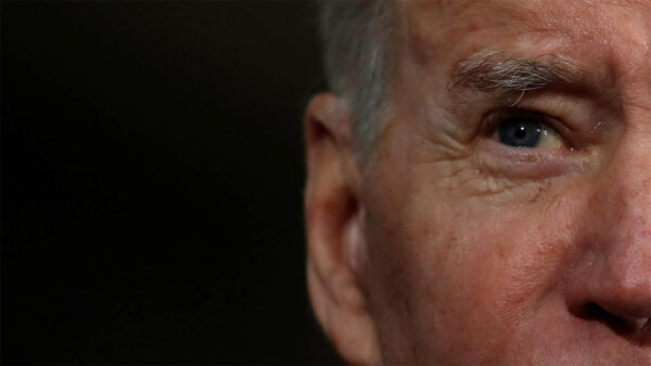 A close up of President Joe Biden