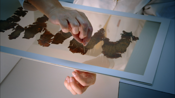 Pieces of dead sea scrolls