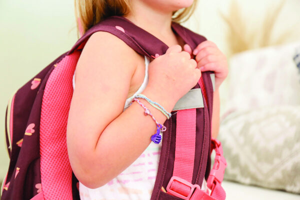 A girl with her bracelets