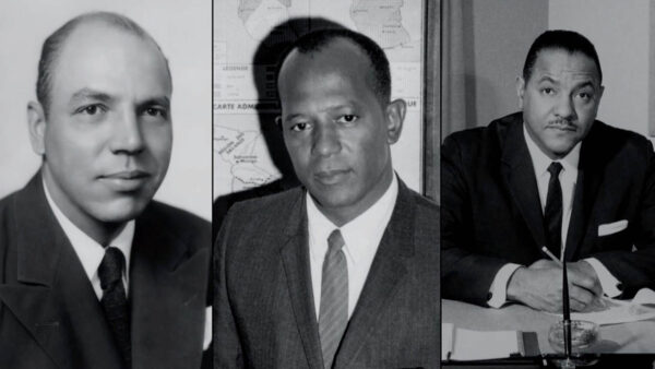 Edward R. Dudley, Terence Todman and Carl Rowan