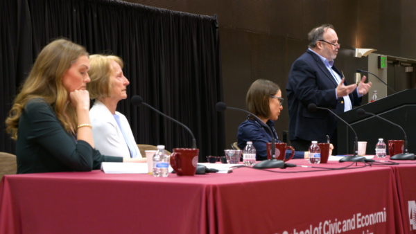 Daniel Mahoney, Visiting Professor at SCETL Catherine Zuckert, Professor Emerita of Political Science at the University of Notre Dame Jennifer Frey, Dean of the Honors College at the University of Tulsa Karen Taliaferro, Assistant Professor at SCETL