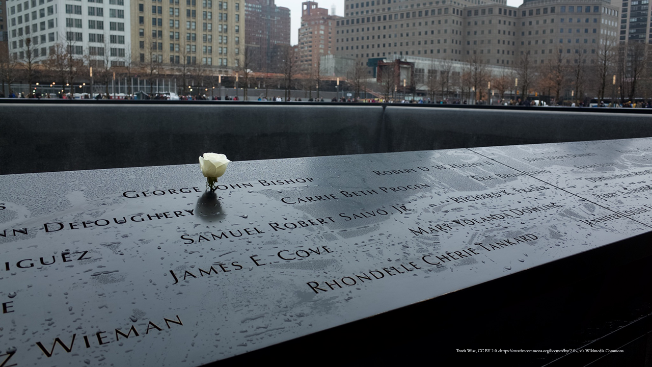 The September 11 memorial in New York City
