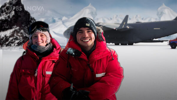 Two explores in Antarctica