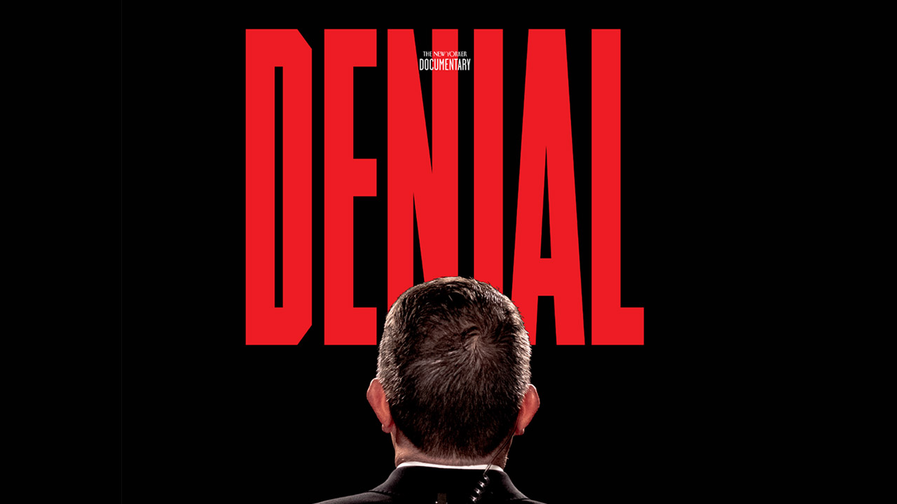 Graphic with text reading: Denial, 