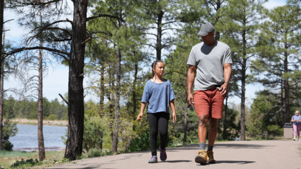 Trail Mix'd host with his daughter