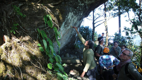 A group looking for artifacts