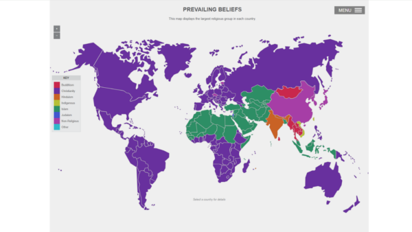 World religions map