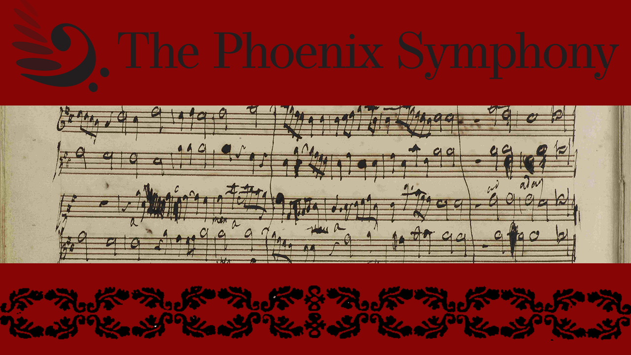 The phoenix symphony performing on stage at symphony hall
